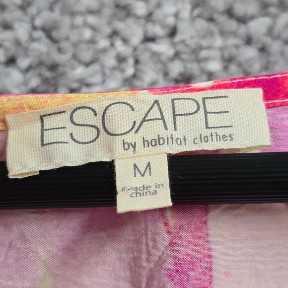 Escape‎ by Habitat Maxi Dress M Pink Floral Lightweight Summer Travel Resortcore - Picture 4 of 11